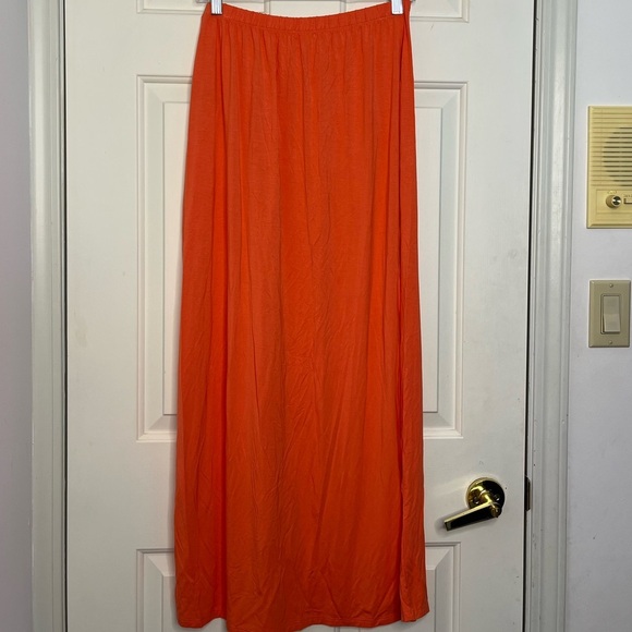 NWOT Laguna Side Knot Maxi Skirt - Koy Resort - Coral Punch L - Picture 6 of 13